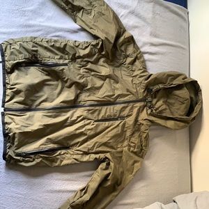 Zara army green Windbreaker jacket Large